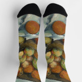 Cezanne Basket Apples Impressionismus Art Socken (Oben)