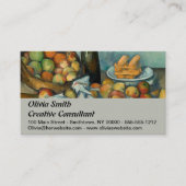 Cezanne Basket Apples Impressionismus Art Visitenkarte (Vorderseite)