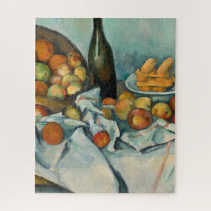 Cezanne Basket von Äpfeln Impressionistische Maler Puzzle