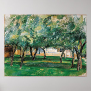 Cézanne - Bauernhof in der Normandie, 1885 Poster