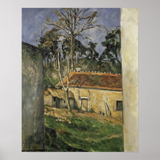 Cézanne - Bauernhof Poster (Vorne)