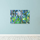 Cezanne - Berühmtes Gemälde im Wald Leinwanddruck (Insitu (Holzboden))