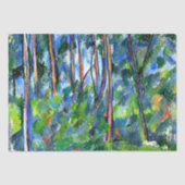 Cezanne - Berühmtes Gemälde im Wald Seidenpapier (Vorderseite)