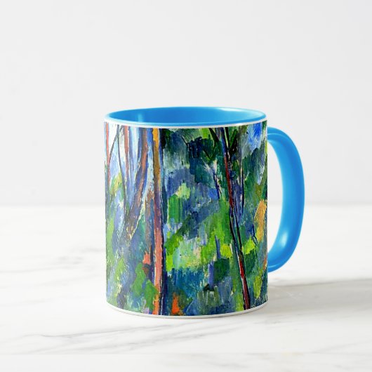 Cezanne - Berühmtes Gemälde im Wald Tasse (VorderseiteRechts)