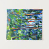 Cezanne - Berühmtes Gemälde im Wald Wandteppich (Vorderseite (Horizontal))