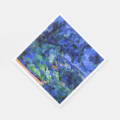 Cezanne - Blaue Landschaft Serviette (Ecke)