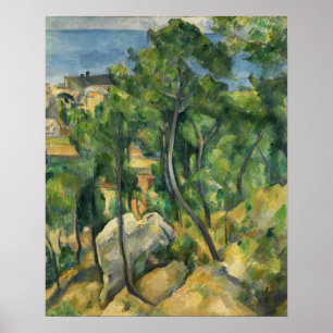 Cézanne - Blick auf das Meer bei L'Estaque Poster