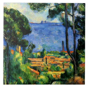 Cezanne - Blick auf l'Estaque, Fliese