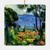 Cezanne - Blick auf l'Estaque, Keramikornament (Rückseite)