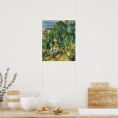 Cézanne - Blick aufs Meer im L'Estaque Poster (Küche)