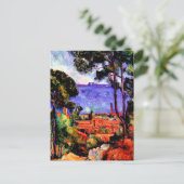 Cezanne - Blick durch die Bäume Postkarte (Stehend Vorderseite)