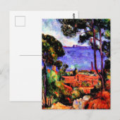 Cezanne - Blick durch die Bäume Postkarte (Vorne/Hinten)