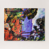 Cezanne - Blick durch die Bäume Puzzle (Horizontal)