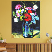 Cezanne - Blume in einer Vase, Kunstmalerei Leinwanddruck (Insitu (Wohnzimmer))