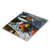 Cezanne - Compotier, Glas, Äpfel Fliese (Seite)