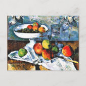 Cezanne - Compotier, Glas, Äpfel, Postkarte (Vorderseite)