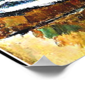 Cezanne - Compotier, Glas und Apple Poster (Ecke)