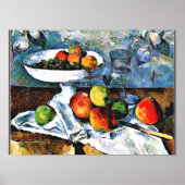 Cezanne - Compotier, Glas und Apple Poster (Vorne)