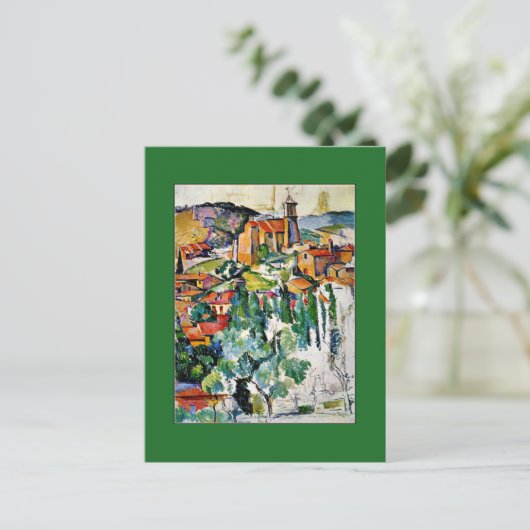 Cezanne - Das Dorf Gardanne Postkarte (Stehend Vorderseite)