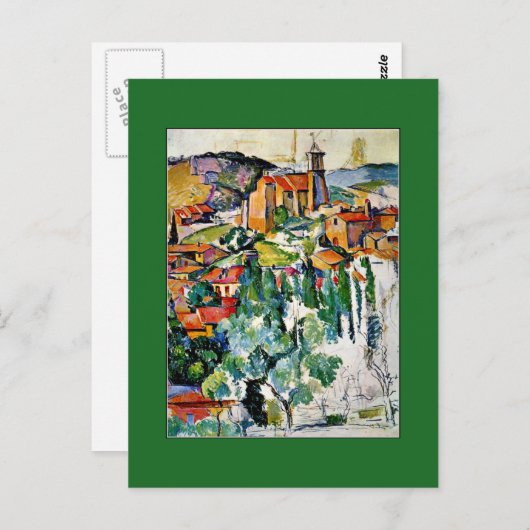 Cezanne - Das Dorf Gardanne Postkarte (Vorne/Hinten)
