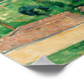 Cezanne - Das Frühlingshaus Poster (Ecke)
