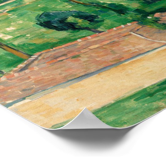 Cezanne - Das Frühlingshaus Poster (Ecke)