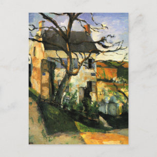 Cezanne - Das Haus und der Baum Postkarte