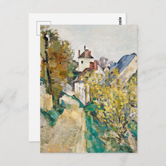 Cezanne, das Haus von Dr. Gachet, Auvers-sur-Oise, Postkarte (Vorne/Hinten)