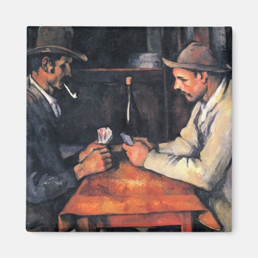 Cezanne: Der Kartenspieler Magnet (Vorne)