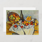 Cezanne Der Korb der Äpfel Postkarte (Vorne/Hinten)
