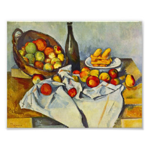 Cezanne der Korb des Apfel-Druckes Fotodruck