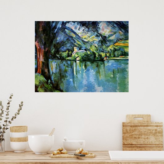 Cezanne - Der Lac d'Annecy Poster (Küche)