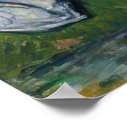Cézanne - Der Teich Poster (Ecke)