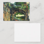 Cezanne - Der Vault, Kunstmalerei Mitteilungskarte (Vorne/Hinten)