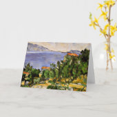 Cezanne - Die Bucht von l'Estaque aus dem Osten Karte (Gelbe Blume)
