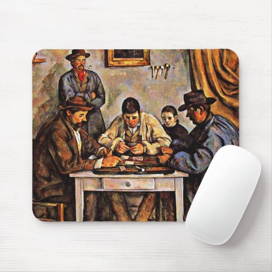 Cezanne - Die Kartenspieler-1892 Mousepad (Mit Mouse)