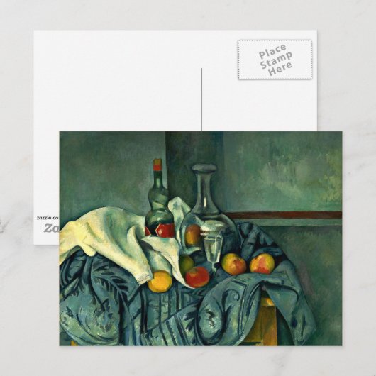 Cezanne - Die Peppermint-Flasche Postkarte (Vorne/Hinten)