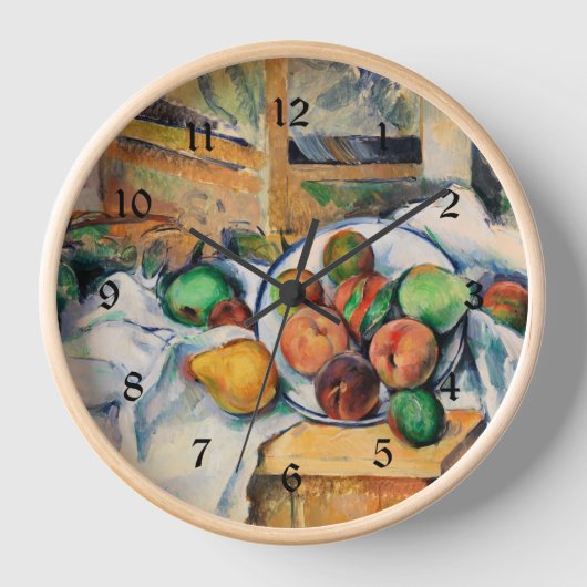 Cezanne - Eine Tafelecke, berühmtes Gemälde, Uhr (Vorderseite)