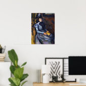 Cézanne - Frau im Blauen Poster (Heimbüro)