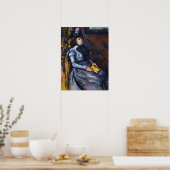 Cézanne - Frau im Blauen Poster (Küche)