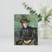 Cezanne - Frau in einem grünen Hut Postkarte (Stehend Vorderseite)