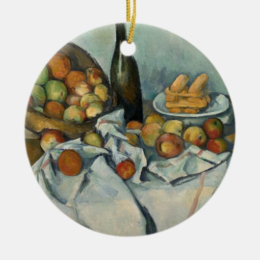 Cezanne Friut Apple Impressionist Painting Keramik Ornament (Vorne)