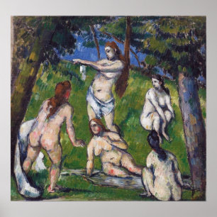 Cézanne - Fünf Bathers 1878 Poster