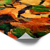 Cezanne - Gebirge aus L'Estaque Poster (Ecke)