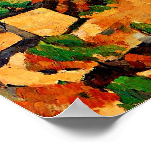 Cezanne - Gebirge aus l'Estaque Poster (Ecke)