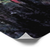 Cezanne Gemälde, The Abandoned House Poster (Ecke)