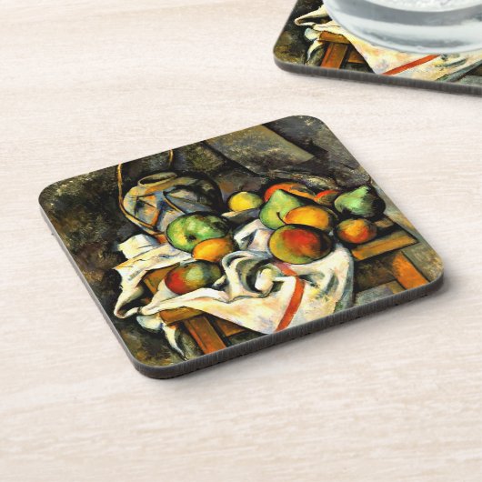 Cezanne - Ginger Jar and Fruit Untersetzer (Linke Seite)