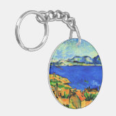 Cezanne - Golf von Marseille aus L'Estaque Ke Schlüsselanhänger (Vorderseite links)