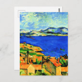 Cezanne - Golf von Marseille, beliebte Kunstwerke, Postkarte (Vorne/Hinten)