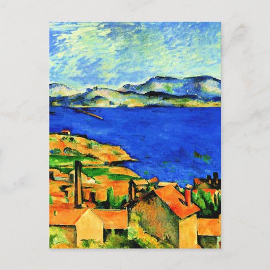 Cezanne - Golf von Marseille, beliebte Kunstwerke, Postkarte (Vorderseite)